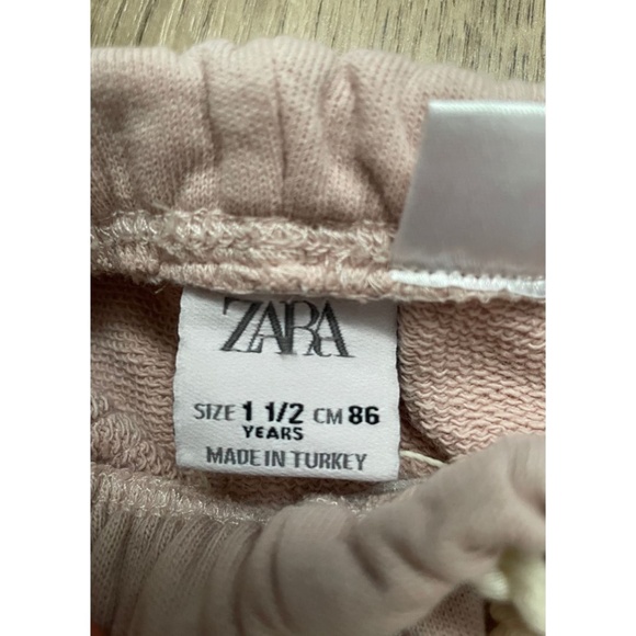 NWOT Zara light pink Sweatpants Size 1 1/2 Years (GIRLS) - Picture 5 of 5